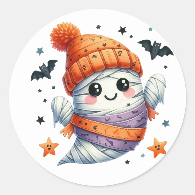 Halloween Stickers Runt Klistermärke (Framsida)