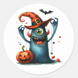 Halloween Stickers Runt Klistermärke
