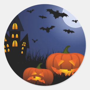 Halloween Stickers Runt Klistermärke