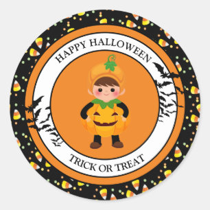 Halloween Stickers Runt Klistermärke
