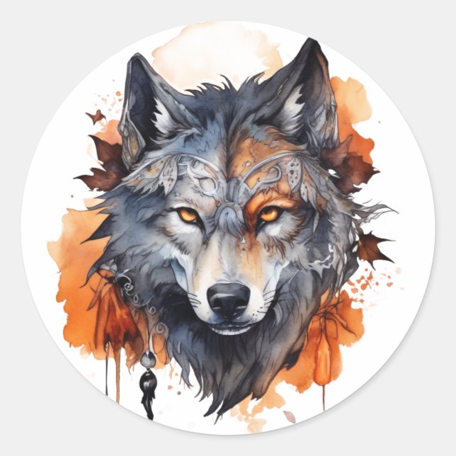 Halloween Stickers Runt Klistermärke (Framsida)