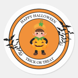 Halloween Stickers Runt Klistermärke