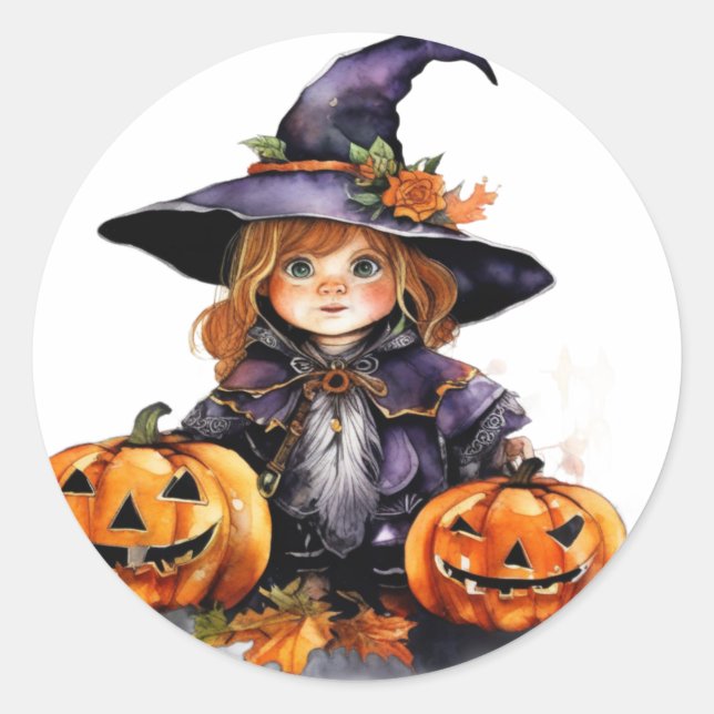 Halloween Stickers Runt Klistermärke (Framsida)