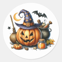 Halloween Stickers Runt Klistermärke