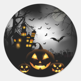 Halloween Stickers Runt Klistermärke