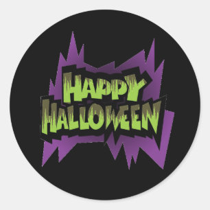 Halloween Stickers Runt Klistermärke