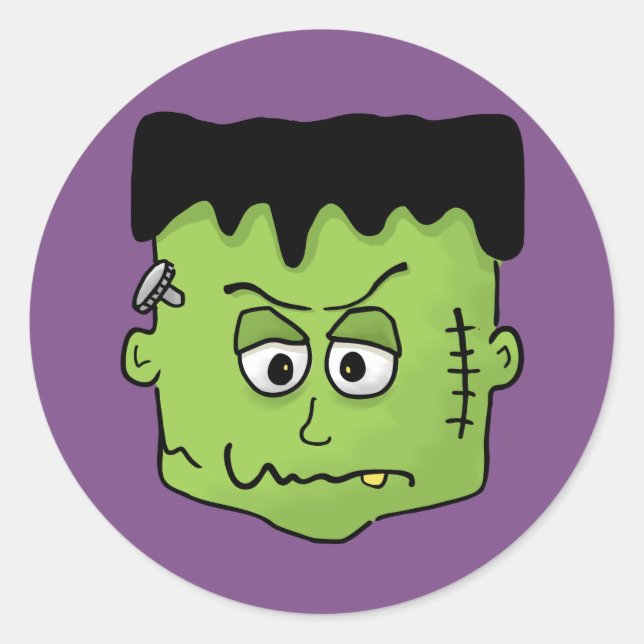 Halloween Stickers Runt Klistermärke (Framsida)