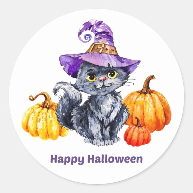 Halloween Stickers Runt Klistermärke (Framsida)