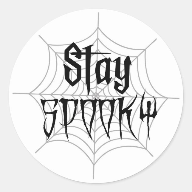 Halloween Stickers Runt Klistermärke (Framsida)