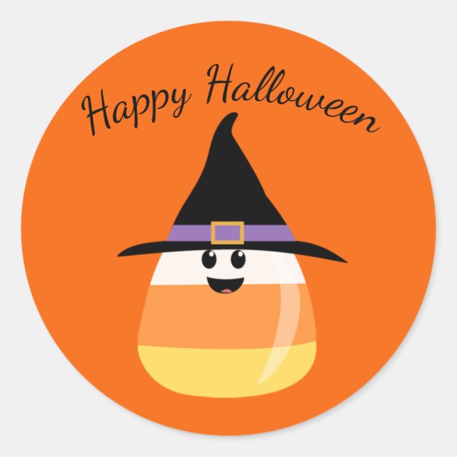 Halloween Stickers Runt Klistermärke (Framsida)