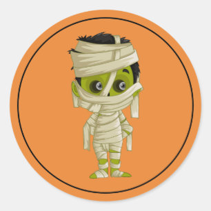 Halloween Stickers Runt Klistermärke