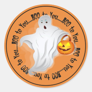 Halloween Stickers Runt Klistermärke