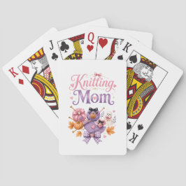 Halloween Stickningsmamma - Poker spelkort