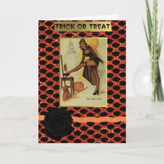 halloween-stift upp hälsning-kort kort
