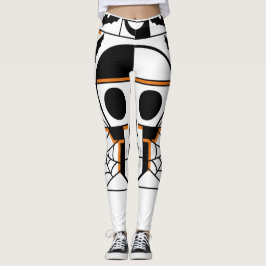 Halloween-stil, fladdermus, spindelnät leggings