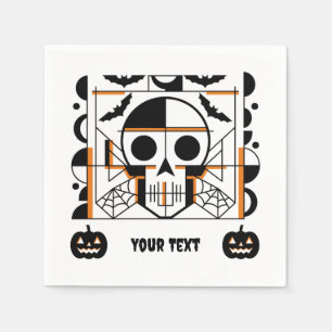 Halloween-stil, fladdermus, spindelnät pappersservett