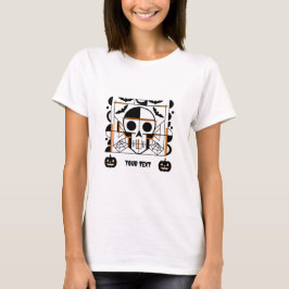 Halloween-stil, fladdermus, spindelnät t shirt