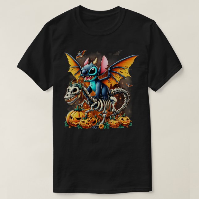 Halloween Stitch T Shirt (Design framsida)