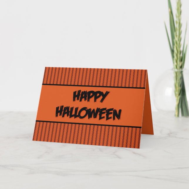 Halloween Stitches Kort (Framsida)