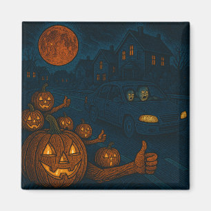 Halloween stoppa liftare magnet