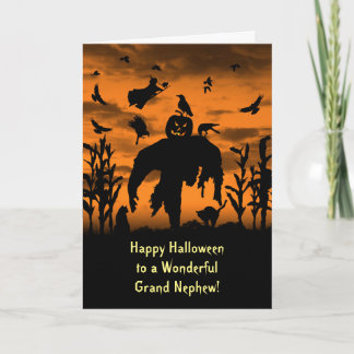 Halloween Stor eller Farbror eller Morbror Fågelsk Kort