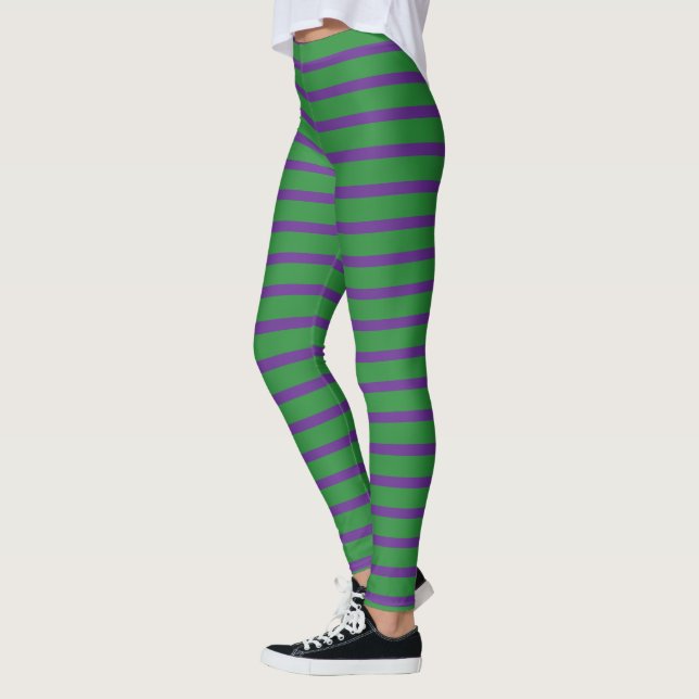 Halloween-strimlade baljväxter leggings (Vänster)