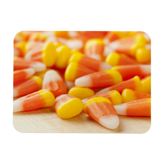 Halloween Stripe Candy corn Magnet (Horisontell)
