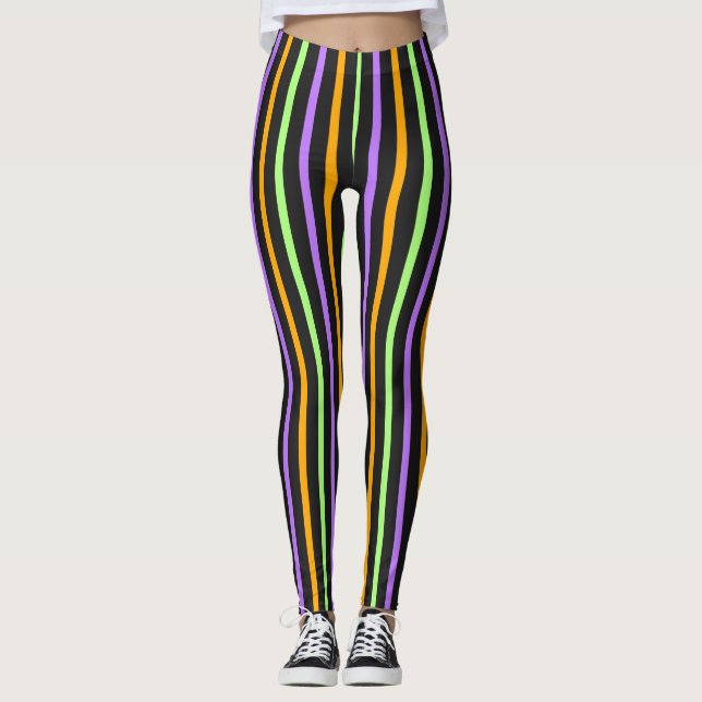 HALLOWEEN STRIPED LEGGINGS (Framsida)