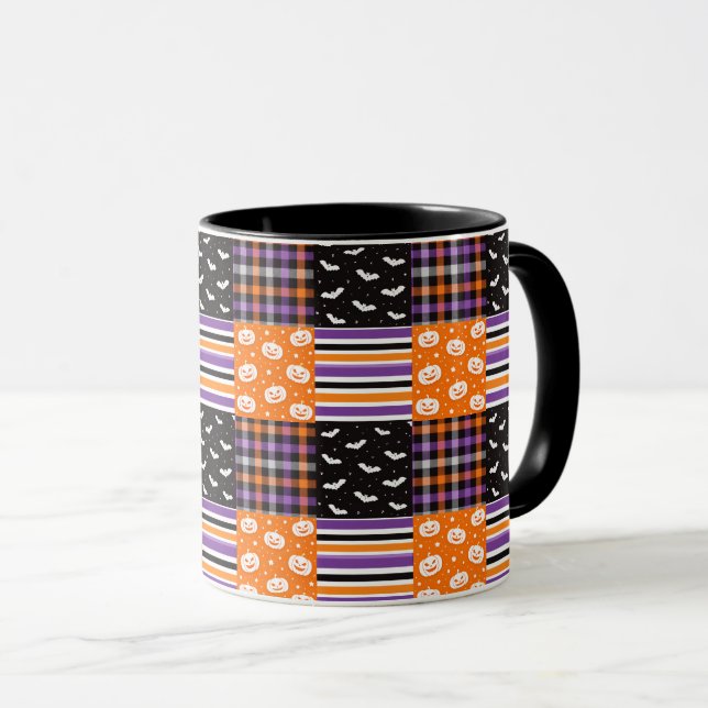 Halloween-strukturer Mugg (Framsida höger)