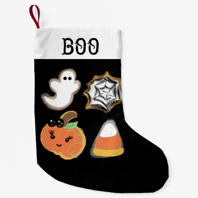 Halloween Strumpa | Pumpa Spöke Kakor Godsaker (Framsidan)