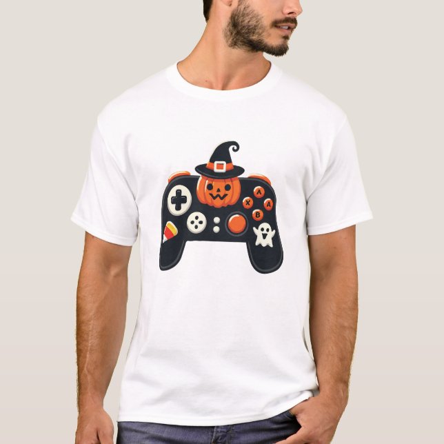 Halloween-styrenhet för spel t shirt (Framsida)