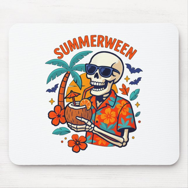 Halloween Summer Ween Skeleton Spooky Vacation Flo Musmatta (Framsidan)
