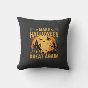 Halloween Super Igen Spökhus Pumpa Kudde