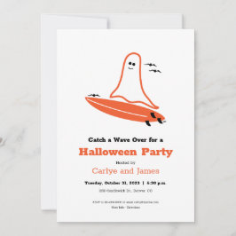 Halloween Surfer Ghost Inbjudningar
