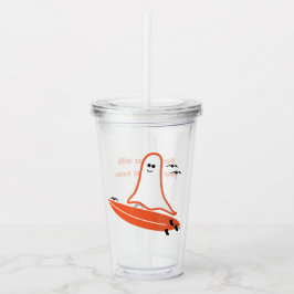 Halloween Surfer Ghost svart Take Away Mugg