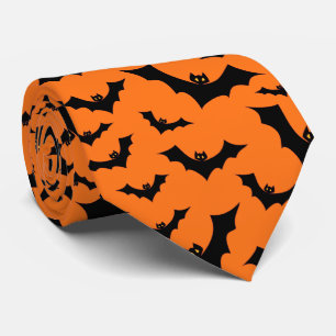 Halloween svärm av flygfladdermöss slips