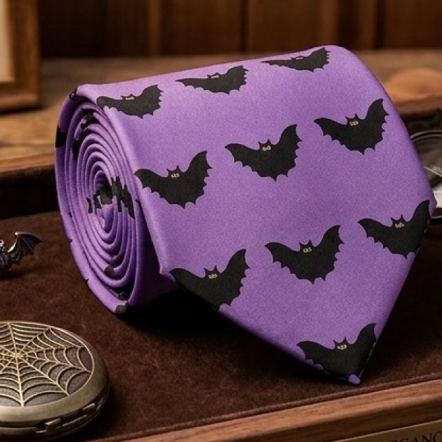 Halloween Svart Fladdermus Slips (Skapare uppladdad)
