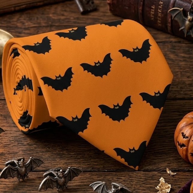 Halloween Svart Fladdermus Slips (Skapare uppladdad)