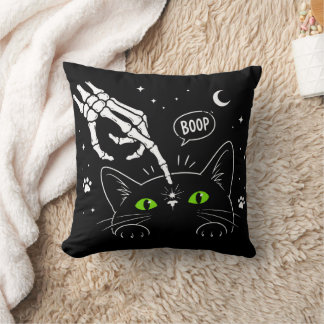 Halloween Svart Katt Älskare Present, Söt Katt Knu Kudde