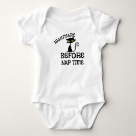Halloween Svart Katt Baby Fin Jersey T-Shirt