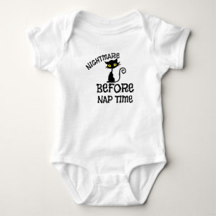 Halloween Svart Katt Baby Fin Jersey T-Shirt
