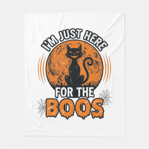 Halloween Svart Katt Här För Buorna Vintage Tröja Fleecefilt
