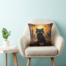 Halloween Svart Katt