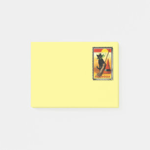 Halloween Svart Katt Post-it Block