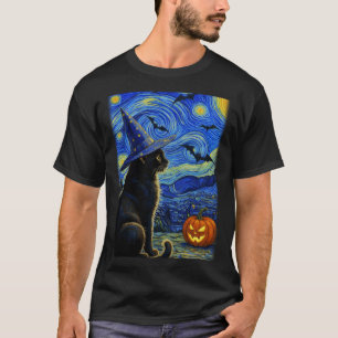 Halloween Svart Katt Roliga Katter Älskare För Män T Shirt