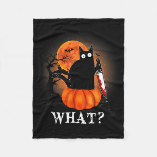 Halloween Svart Katts Kostym Fleecefilt