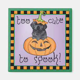 Halloween Svart lab Magnet