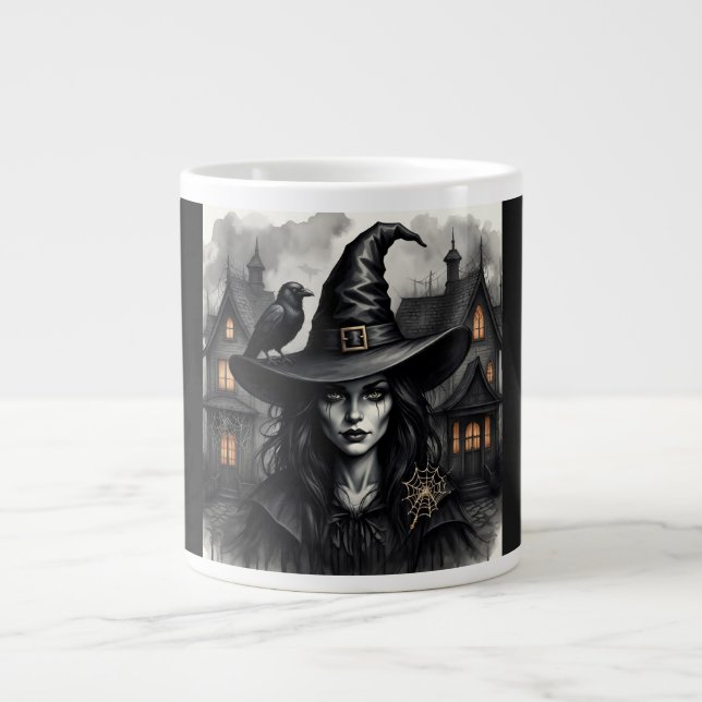 Halloween, Svart Magi Skönhet Specialmugg Jumbo Mugg (Framsidan)