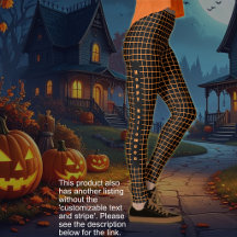 Halloween - Svart med orange nät TEXTALTERNATIV