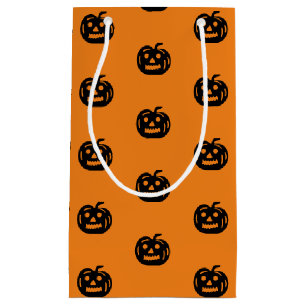 Halloween svart orange jack o lykta mönster söt
